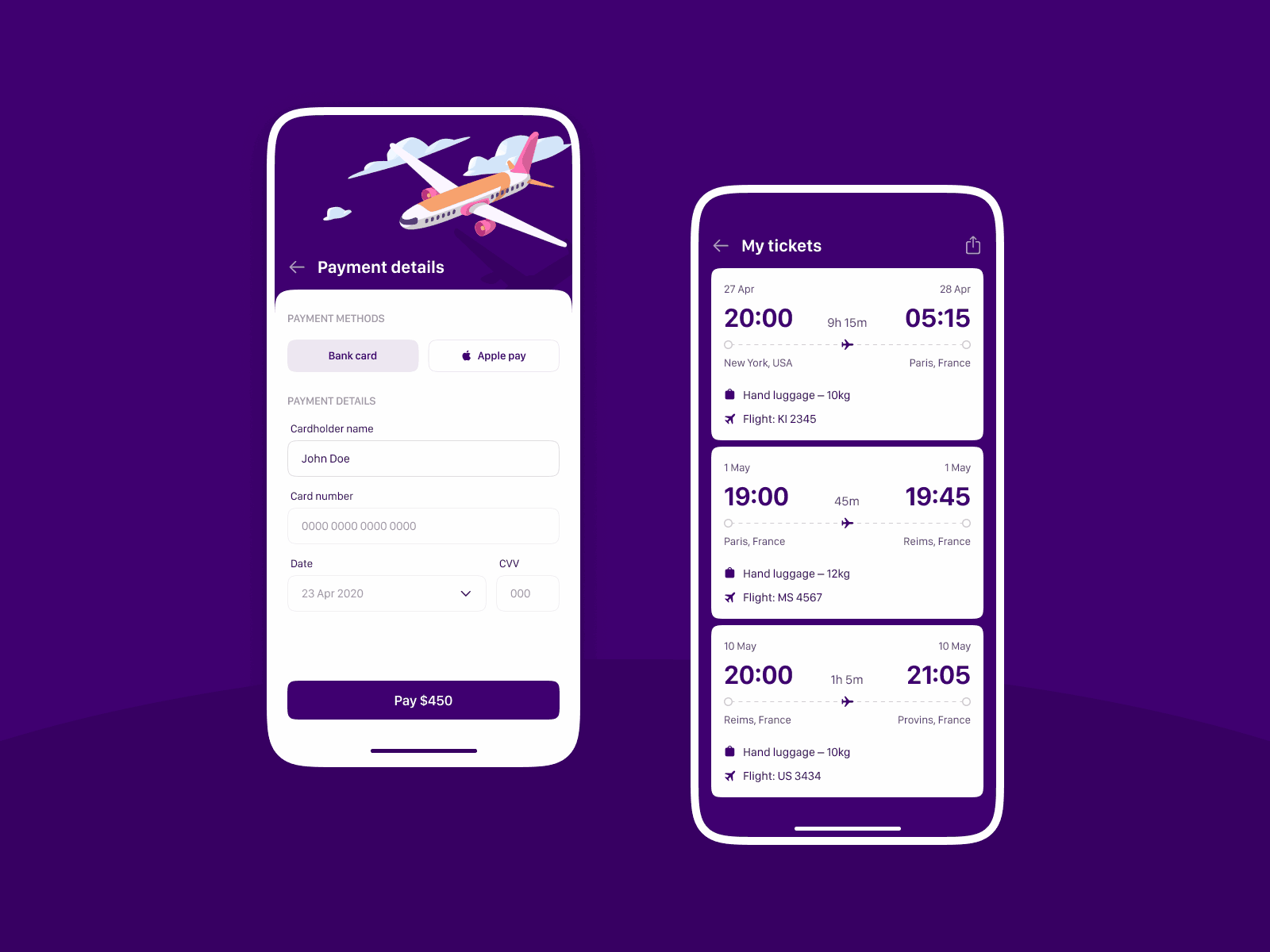 Buy ticket | Daily UI Challenge 002 (Credit card checkout)