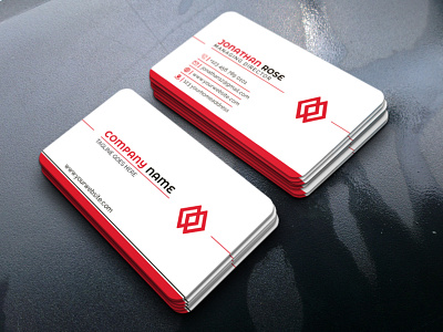 New Modern corporate business card template design