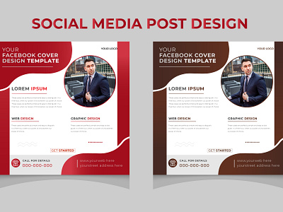 social media banner design business card corporate creative businesscard design illustration print ready vector