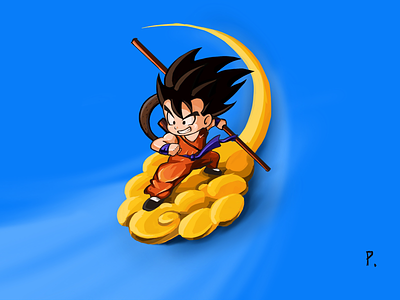  El pequeño Goku de Padi Tang en Dribbble