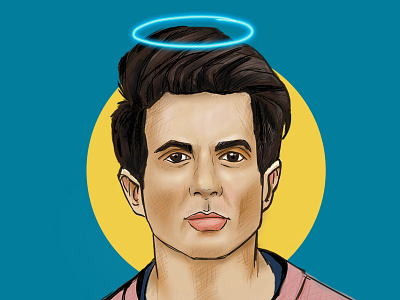 Angel Sonu Sood digital illustration digital painting digitalart illustration art illustrator