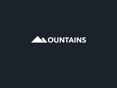 Mountains Logo hill logo minimal mountain mountains nature