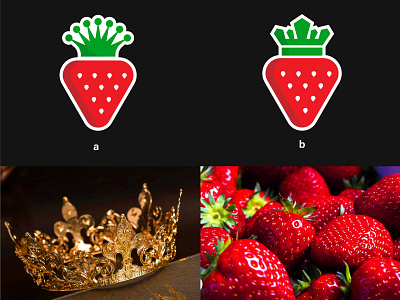 Strawberry Queen adobe branding graphic design illustration illustrator logo vector