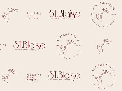 St. Blaise Lights adobe branding design graphic design illustration illustrator logo ui ux vector