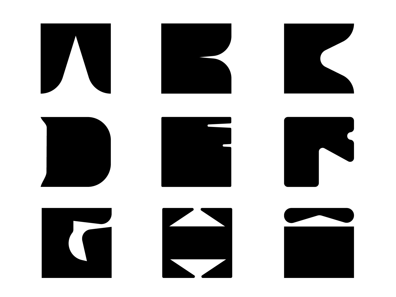 Black Box Letters by karlly kate on Dribbble