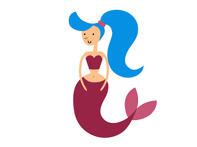 Mermaid flat mermaid