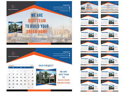 Calendar Design for a Real Estate Company branding branding design calendar calendar design design graphic design logo