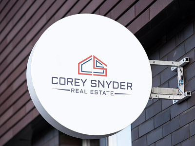 Simple and clean logo for a real estate agent