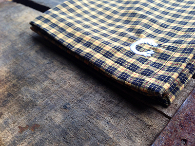 Black and Yellow Plaid Cotton Pocket Square chicago fashion pocket square salvage style wood woodgrain