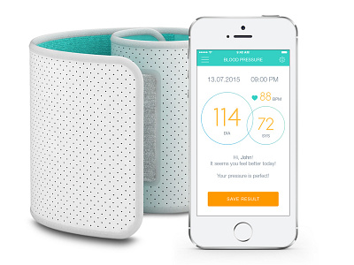 Blood Pressure Monitor App app application blood health ios iphone medical mobile monitor pressure ui ux