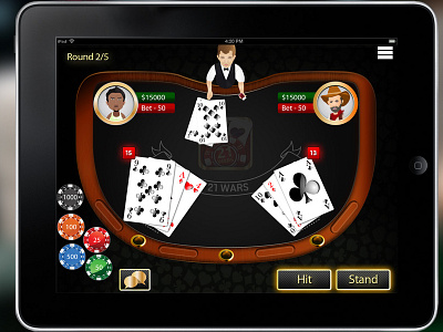 poker table design for 21 wars poker iPad game 21wars adobe illustrator adobe photoshop cards chips digital painting game graphic design ios games ipad poker table