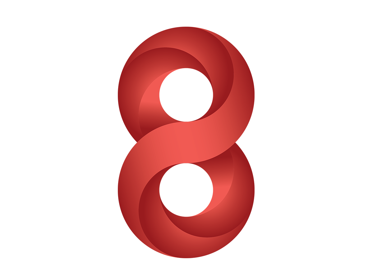 Logo 8 Number by Sk rana on Dribbble