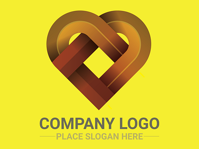 Heart Logo adobe illustrator brand identity graphic design illustration logo