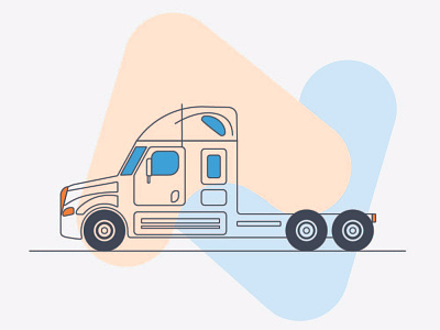 Truck graphic design illustration infographics simplicity truck