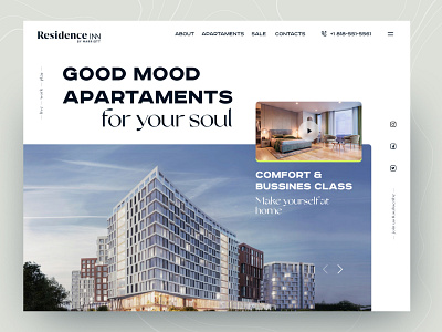 Real Estate & Apartments design landing page real estate ui