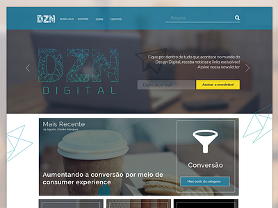 First attempt on the DZN Digital's home page.