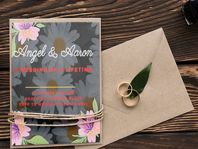 Wedding Invitation Card Design Template branding design graphic design modern motion graphics template