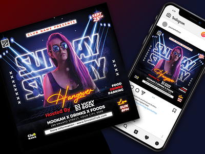 Night Club Flyer design dj night club flyer graphic design modern design motion graphics professional template