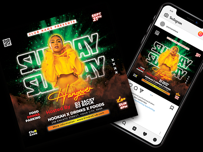 Night Club Flyer design dj night club flyer graphic design modern motion graphics night club party flyer professional template