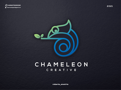 Chameleon Creative Logo 3d animation branding chameleon graphic design logo logos motion graphics