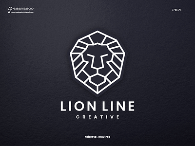 Lion Line Logo 3d animation branding graphic design lion logo logos motion graphics ui