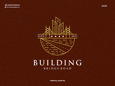 Building Bridge Road Logo 3d animation branding building design designer graphic design illustration logo logos vector