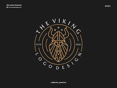The Viking Logo Design 3d animation branding design desiner graphic design icon illustration logo logos the ui vector viking