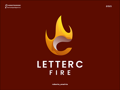 Letter C Fire Logo 3d animation awesome branding c design desiner fire graphic design illustration letter lettering logo logos monogram ui vector