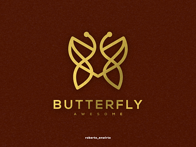 Butterfly Awesome Logo animation branding butterfy design graphic design illustration logo logos vector