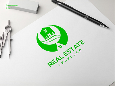 Real Estate Leaf Logo