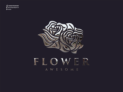 Flower Awesome Logo animation awesome branding cool creative design flower good graphic design icon illustration keren logo logos simple ui ux vector