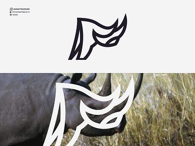 Rhinoceros Logo animation branding cool design designer good graphic design icon line logo logos love motion graphics nice rhinoceros