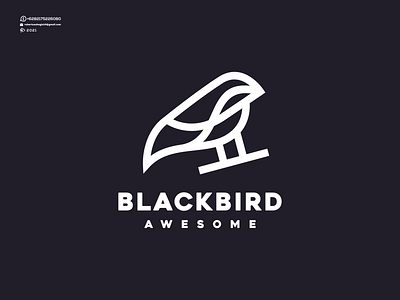 Black Bird Awesome Logo