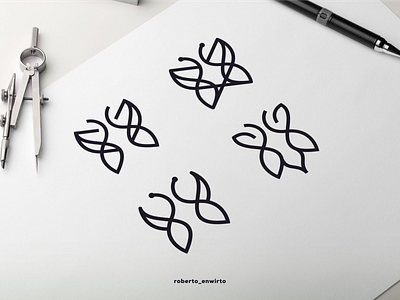 Butterfly Set Logo animation branding butterfly cool design good graphic design icon logo logos motion graphics nice