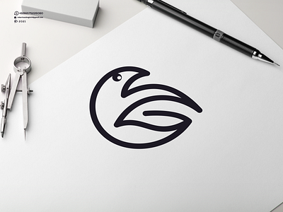 Bird Leaf Logo animation bird branding cool design good graphic design icon illustration logo logos nice simple ui ux vector