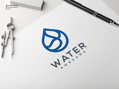 Water Awesome Logo animation awesome branding cool design good graphic design icon illustration logo logos nice ui ux vector water