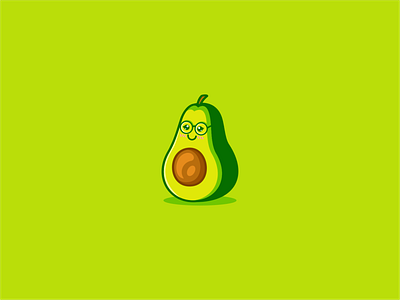 avocado mascot design