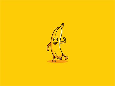 banana mascot design