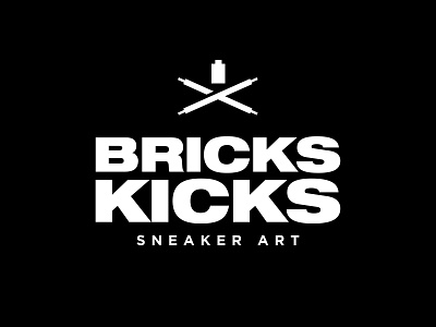 Bricks Kicks Branding brand identity design lego logo sneakers