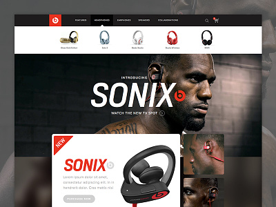 Beats Rebrand Concept beats design rebrand redesign ui ux web website