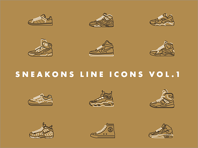 Sneakons Line Icons Vol. 1 design icons illustration sneakers sneakons