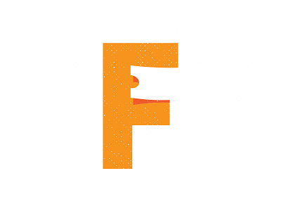 Ticket F design illustration logo wip