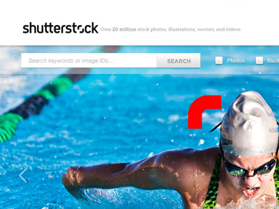 Shutterstock Redesign concept design ui website