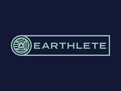 Earthlete // Logo Set active adventure branding clean competition energy graphic design hawaii logo mountain bike mountains outdoor paddleboard race run standup paddleboard sup swim trail run water