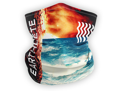 Earthlete // Buff Design active apparel apparel design branding clothing design competition design energy event face covering hawaii logo neck outdoor design outdoors race sup swim trail run water