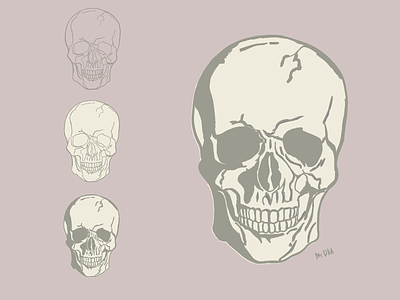 Head Skull design illustration