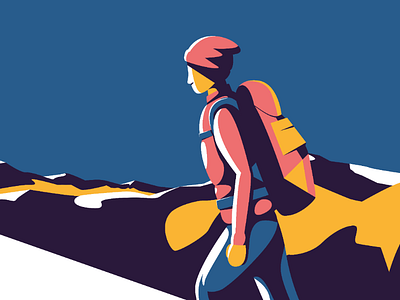 Mountain climber by Matthew Waring on Dribbble