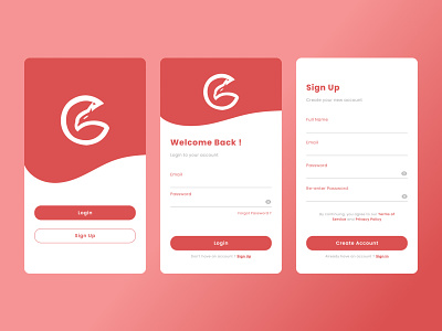 UI Design Login Page (Android) android figma mobile mobile design ui ui design uiux ux design