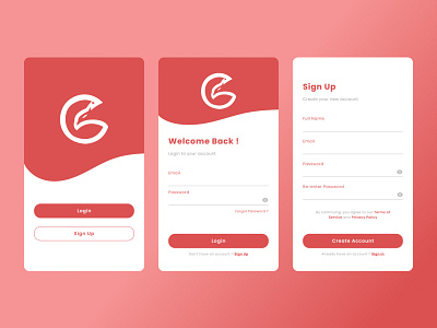 UI Design Login Page (Android)