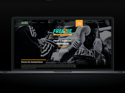 FEE2BE gym - landing page